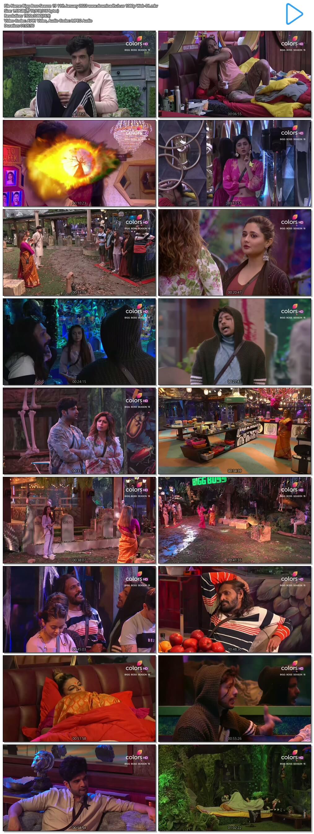 Bigg Boss Season 15 11 January 2022 Episode 102 Web-DL 720p 480p