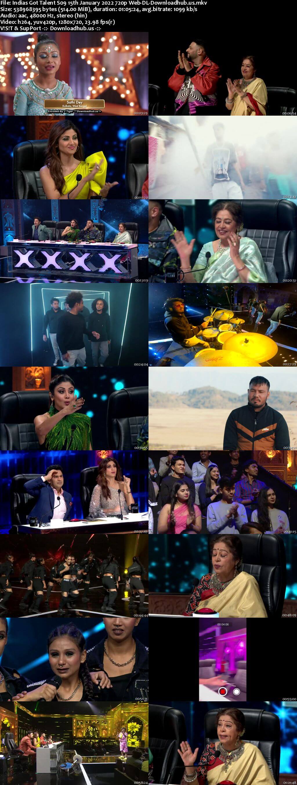 Indias Got Talent S09 15 January 2022 Episode 01 Web-DL 720p 480p