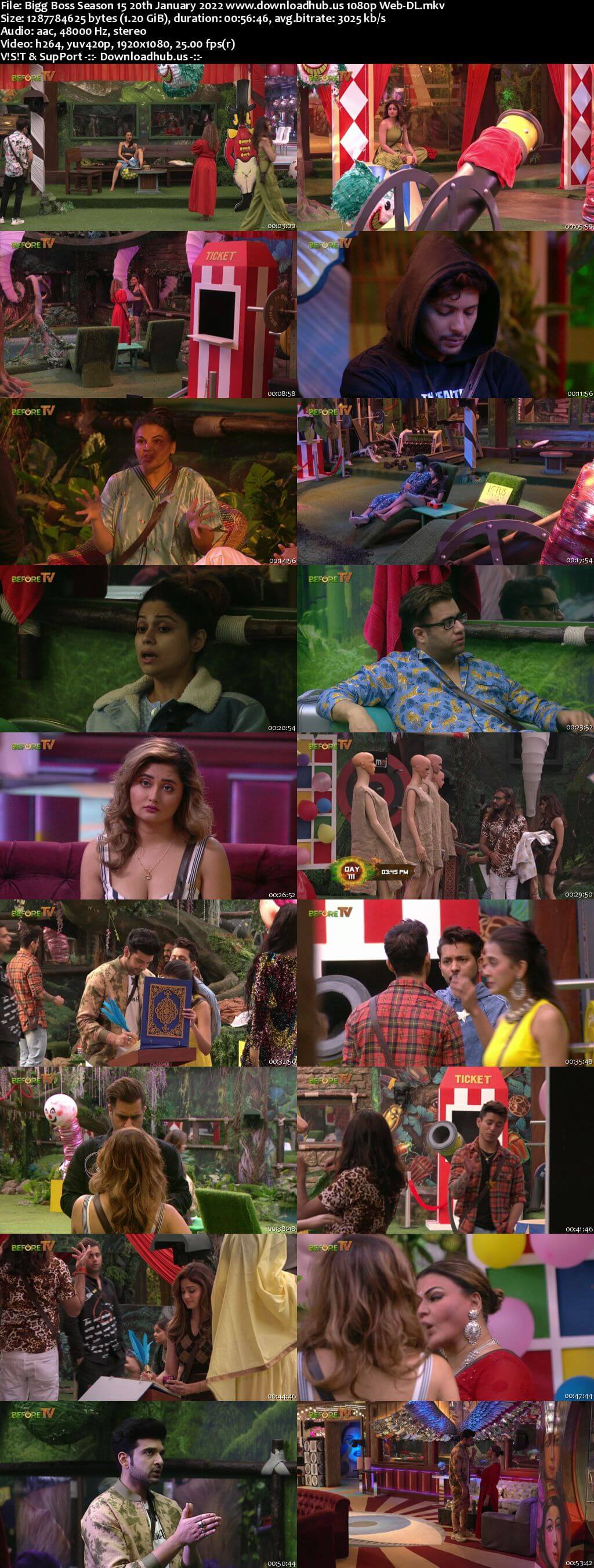 Bigg Boss Season 15 20 January 2022 Episode 111 Web-DL 720p 480p