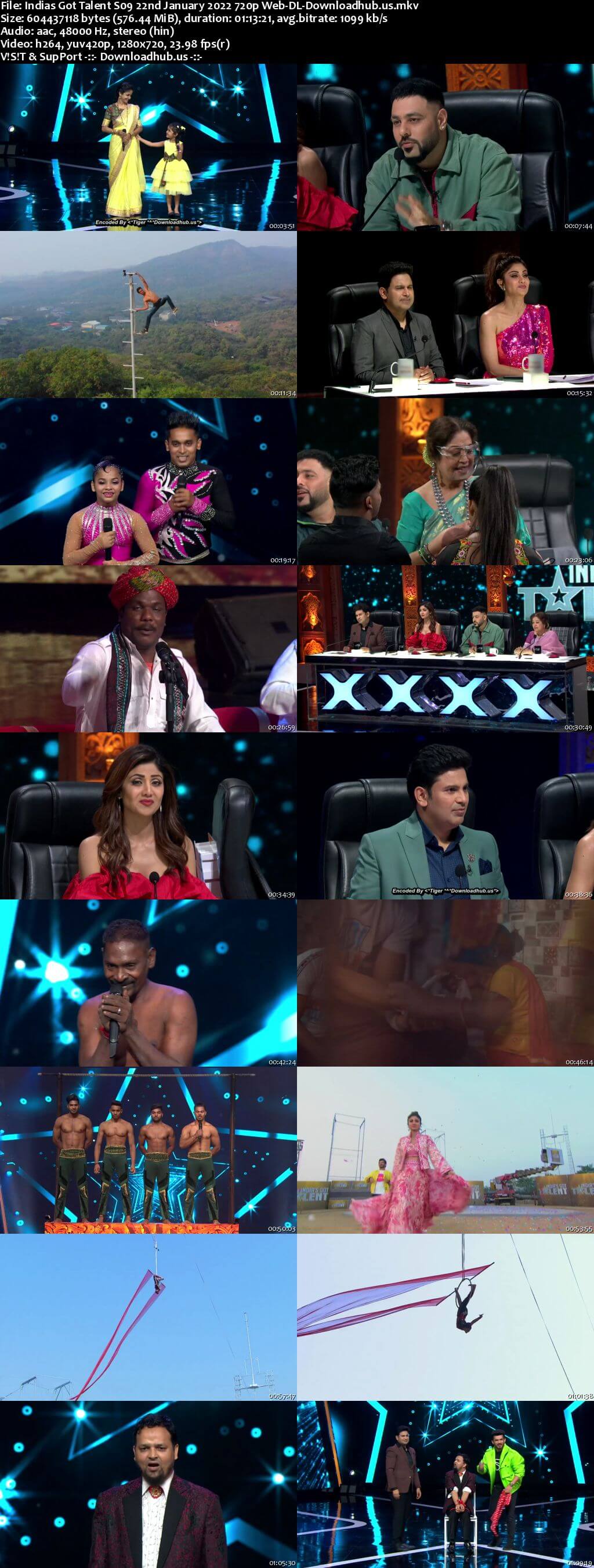 Indias Got Talent S09 22 January 2022 Episode 03 Web-DL 720p 480p