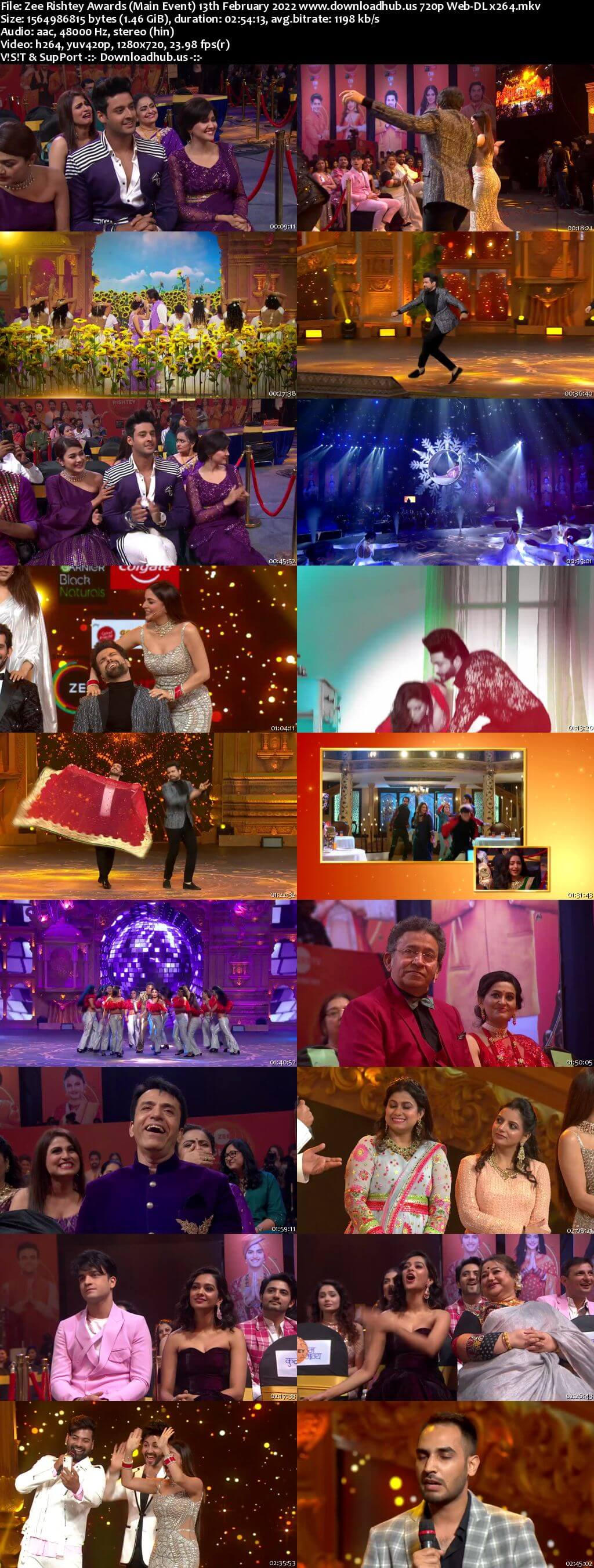 Zee Rishtey Awards (Main Event) 13th February 2022 720p 480p Web-DL x264