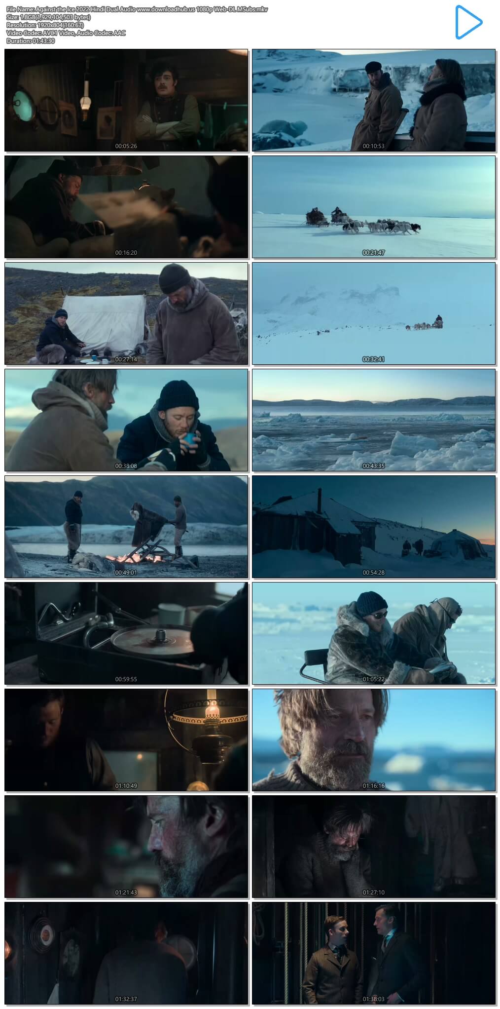 Against the Ice 2022 Hindi Dual Audio 1080p 720p 480p Web-DL MSubs HEVC