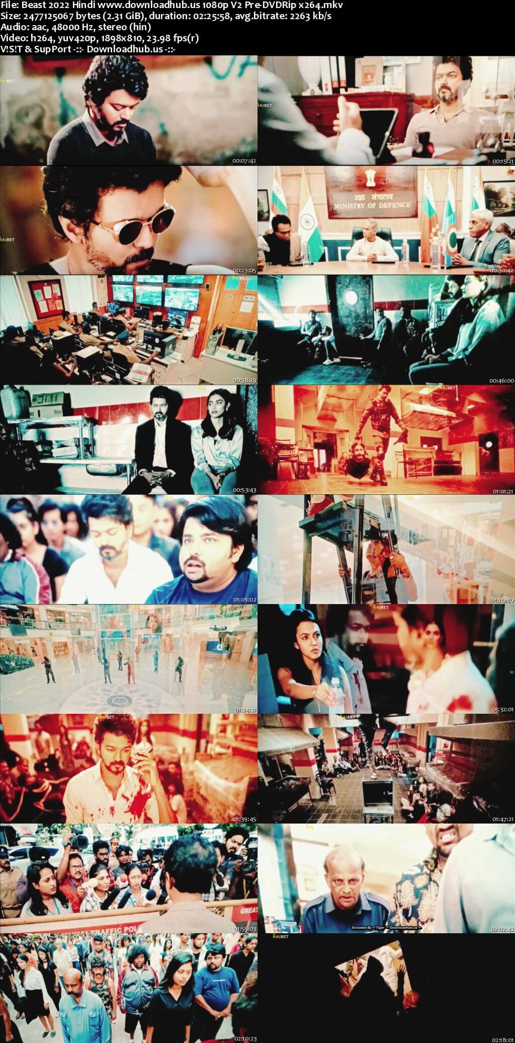 Beast 2022 Hindi 1080p 720p 480p Pre-DVDRip x264