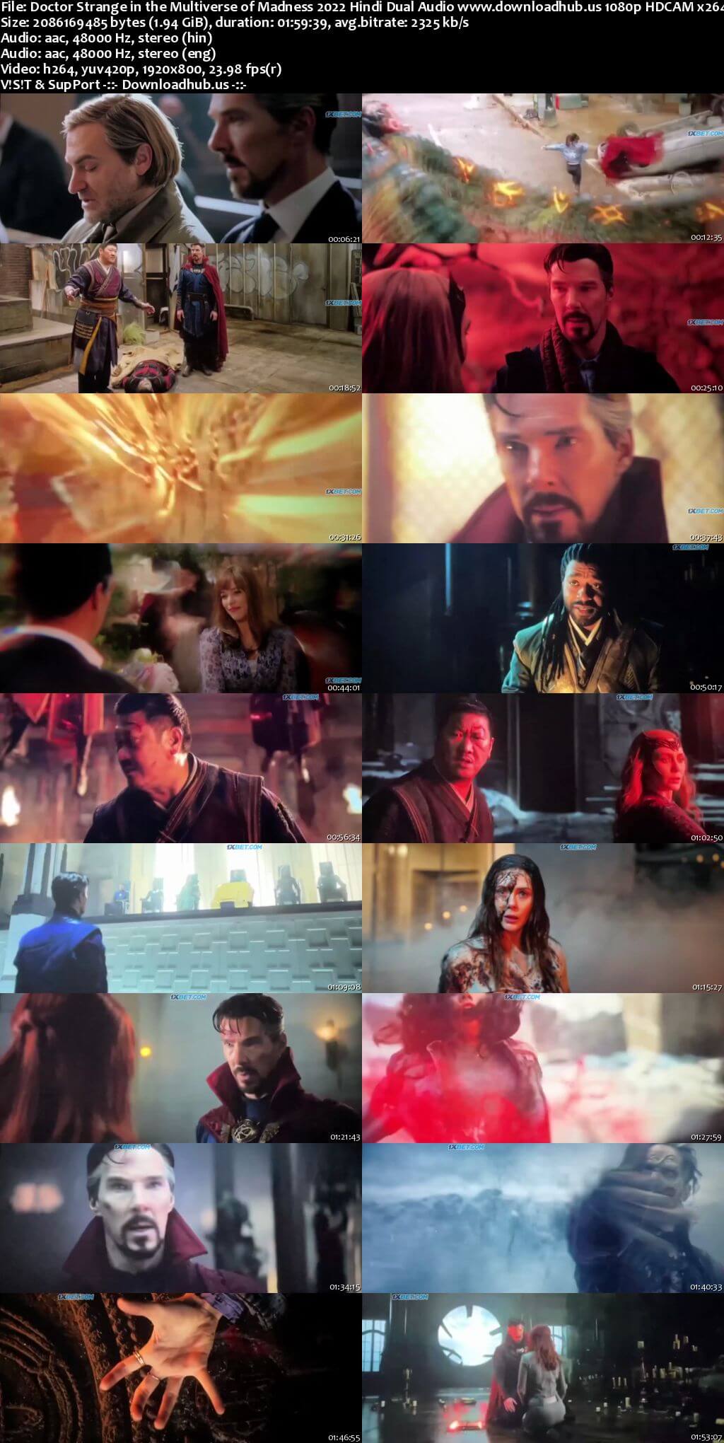 Doctor Strange in the Multiverse of Madness 2022 Hindi Dual Audio 1080p 720p 480p HDCAM x264