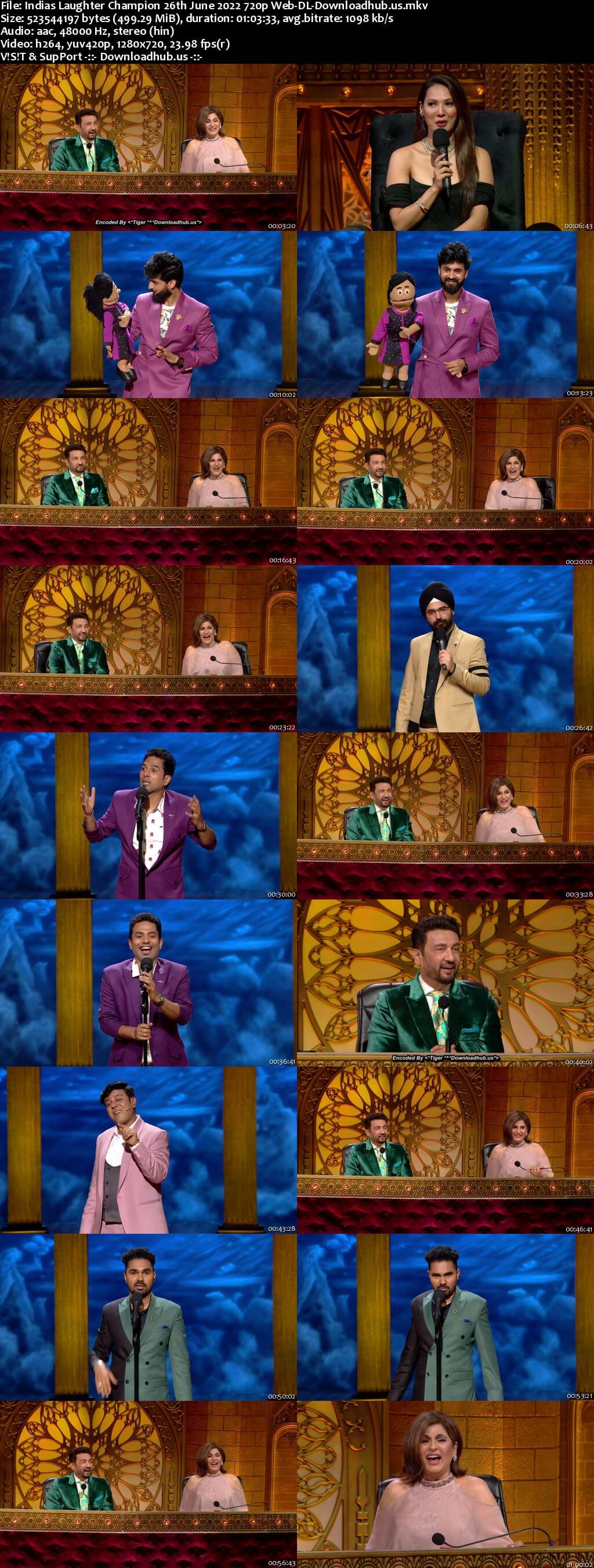 Indias Laughter Champion 26 June 2022 Episode 06 Web-DL 720p 480p