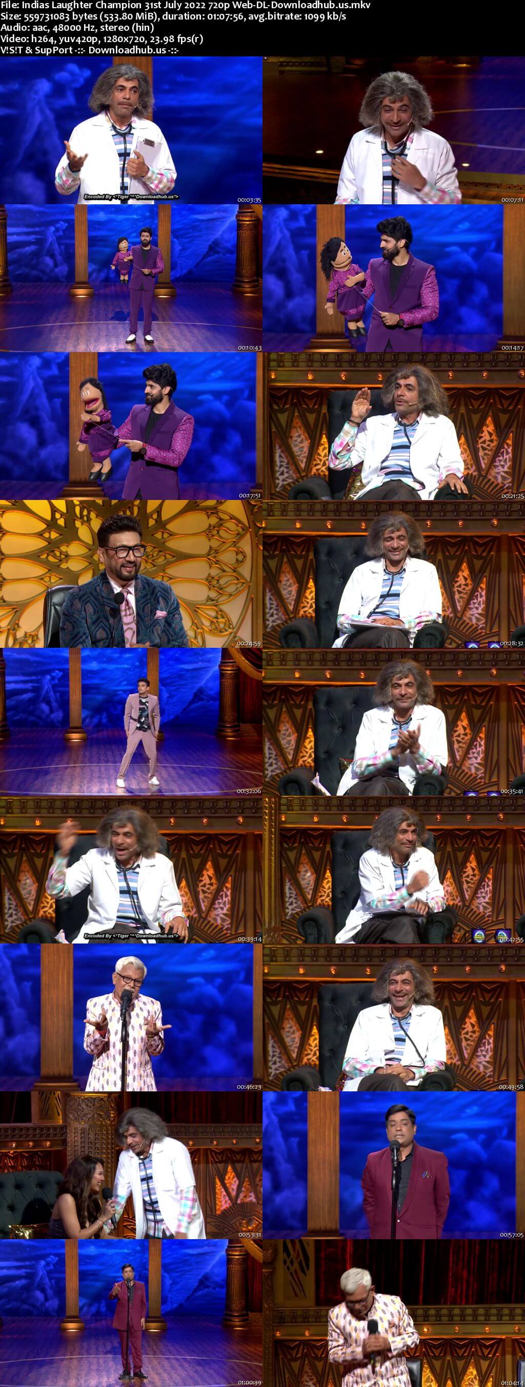 Indias Laughter Champion 31 July 2022 Episode 15 Web-DL 720p 480p