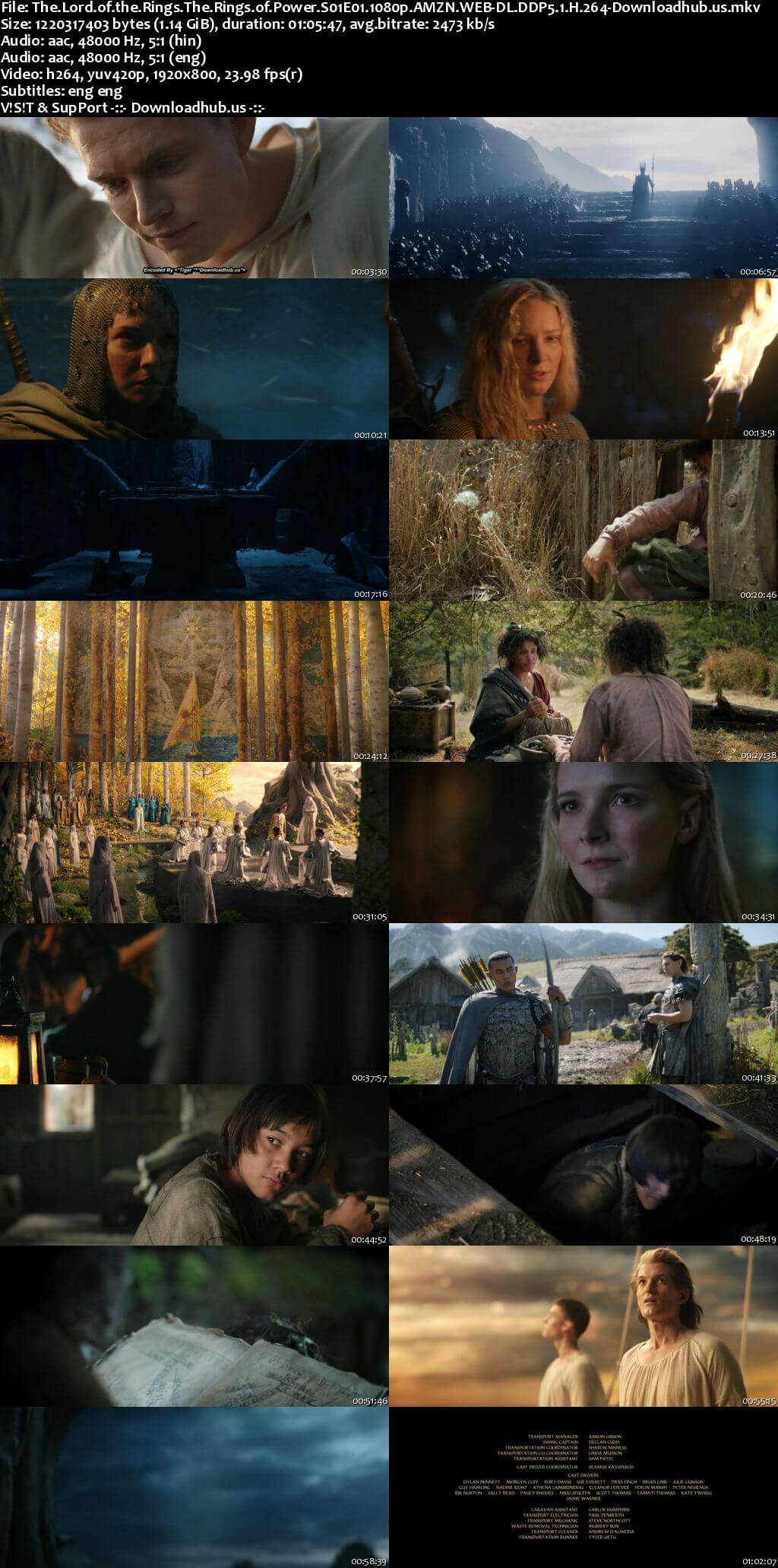 The Lord of the Rings The Rings of Power 2022 S01 Complete Hindi Dual Audio 1080p 720p 480p Web-DL ESubs