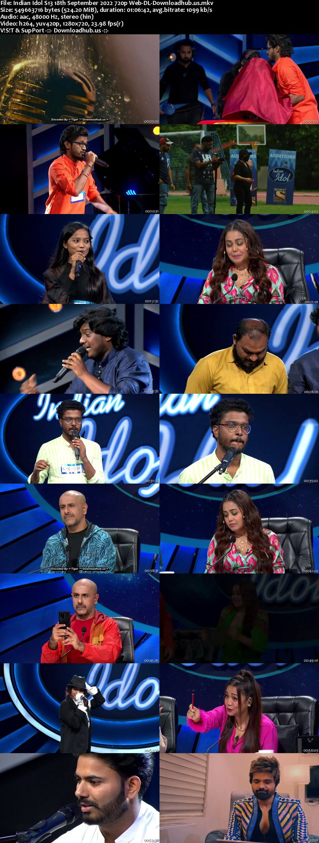 Indian Idol S13 18 September 2022 Episode 04 Web-DL 720p 480p