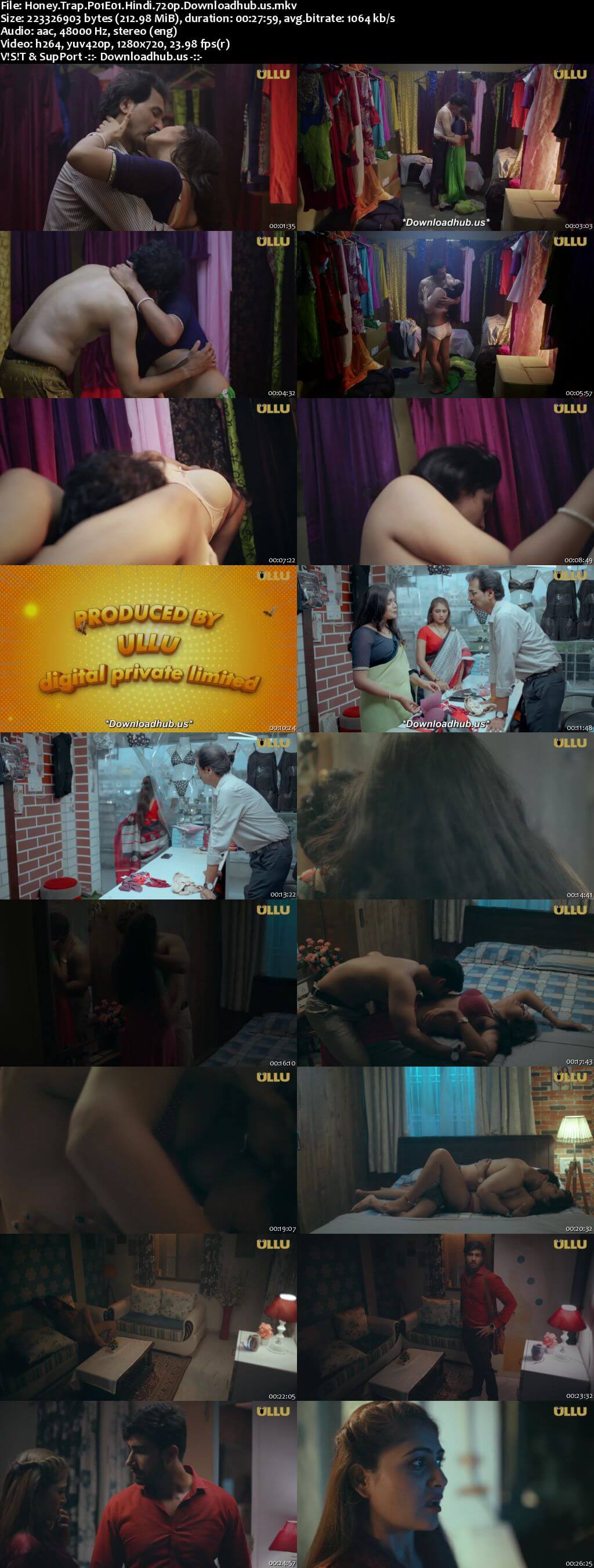 Honey Trap 2022 Hindi Part 01 ULLU WEB Series 720p HDRip x264