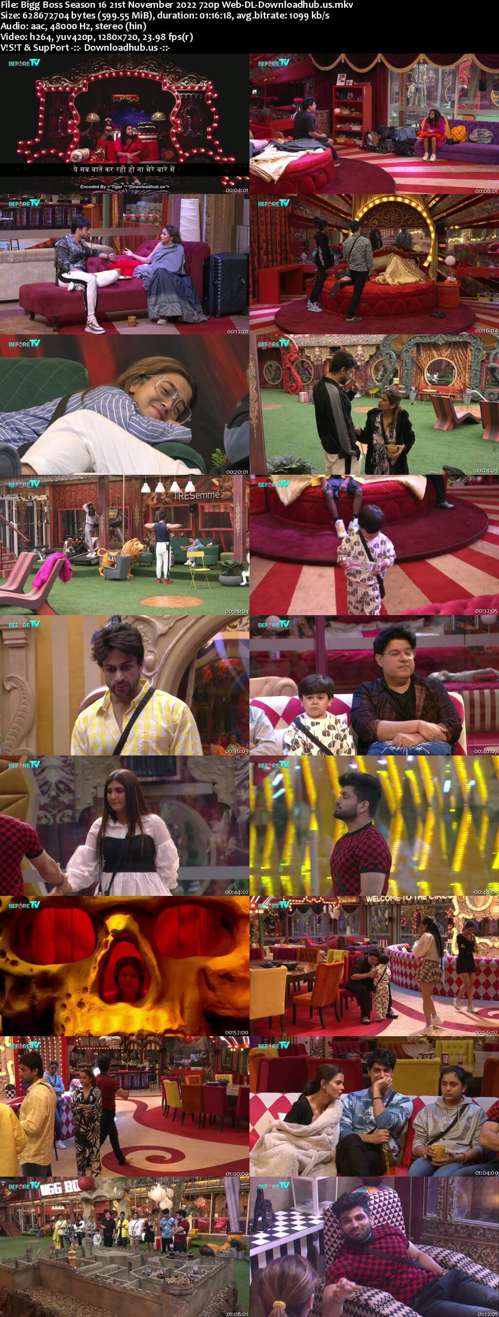 Bigg Boss Season 16 21 November 2022 Episode 52 Web-DL 1080p 720p 480p