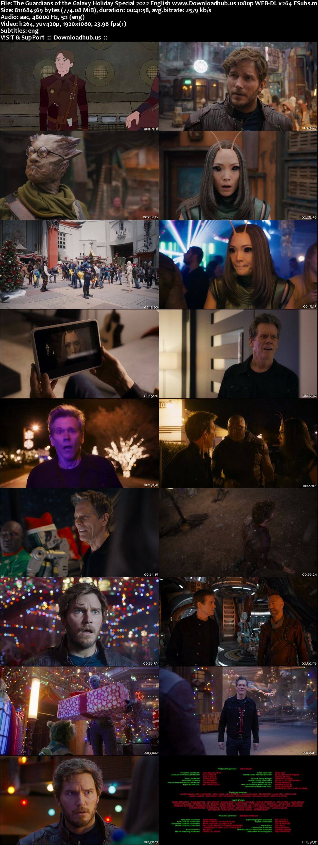 The Guardians of the Galaxy Holiday Special 2022 English 1080p 720p 480p Web-DL MSubs