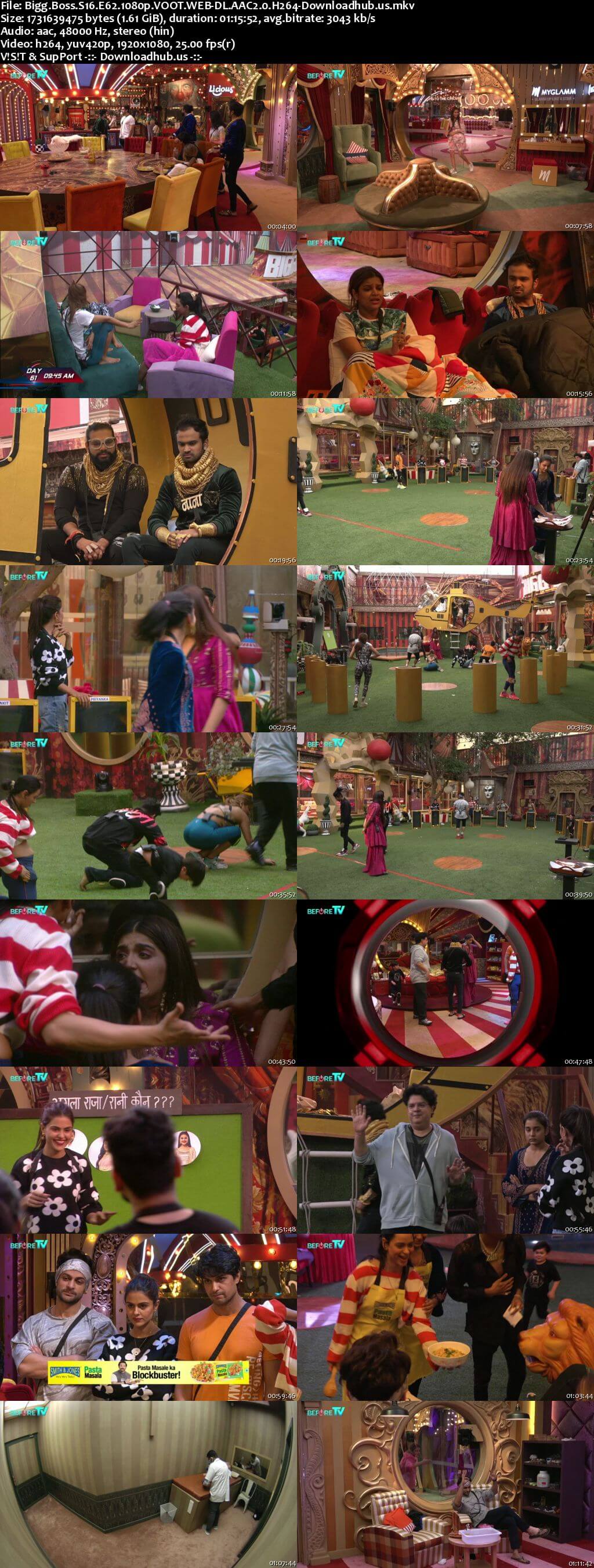 Bigg Boss Season 16 01 December 2022 Episode 62 Web-DL 1080p 720p 480p