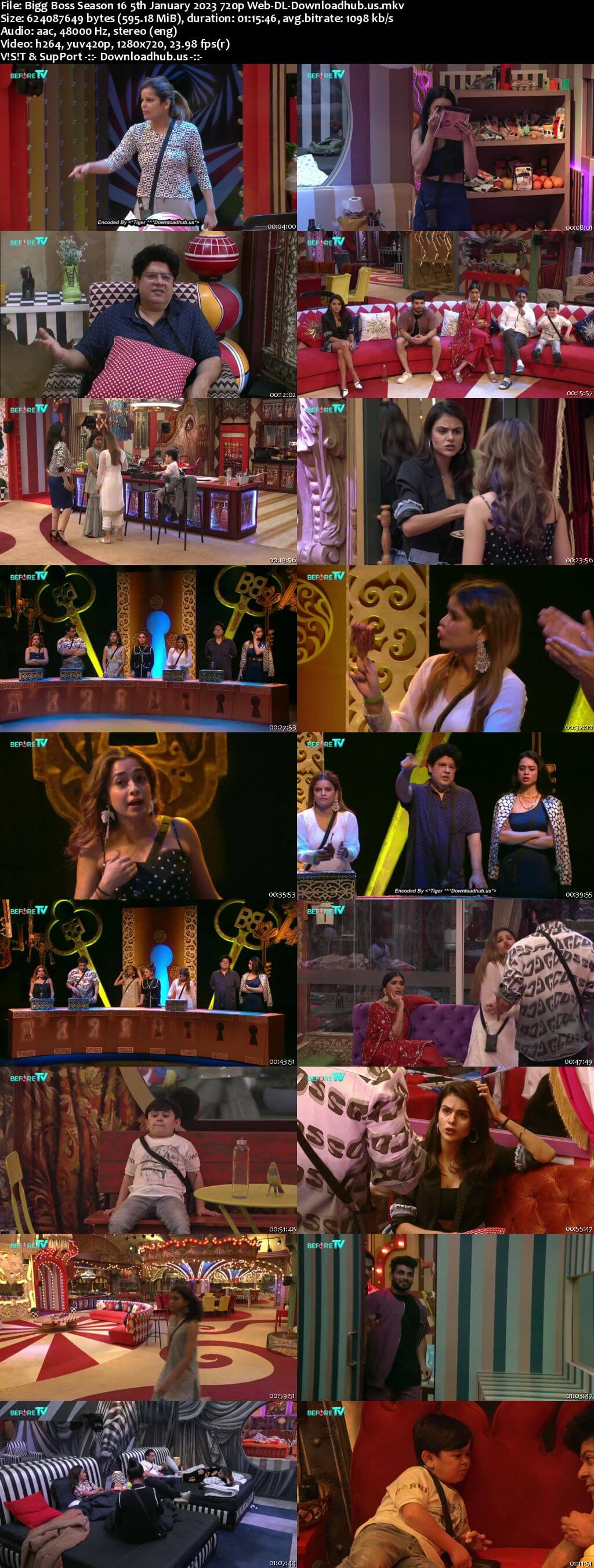 Bigg Boss Season 16 05 January 2023 Episode 97 Web-DL 1080p 720p 480p