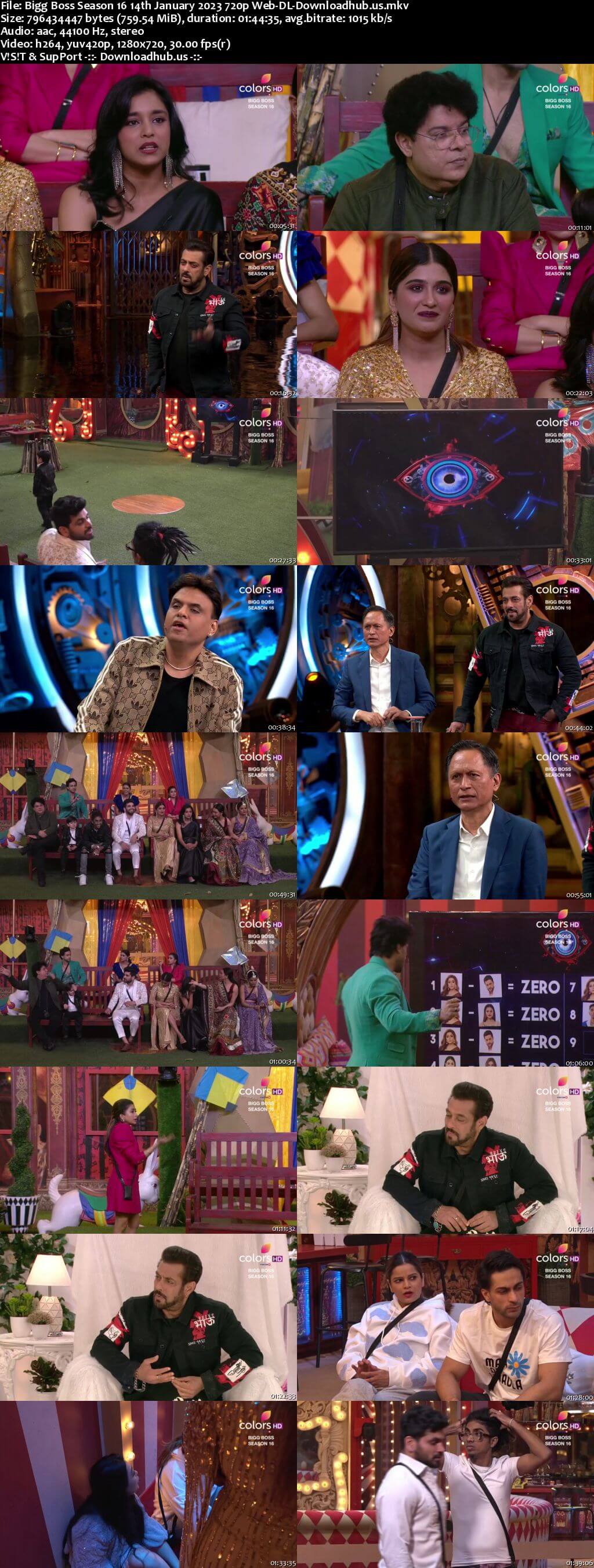 Bigg Boss Season 16 14th January 2023 Episode 106 Web-DL 1080p 720p 480p