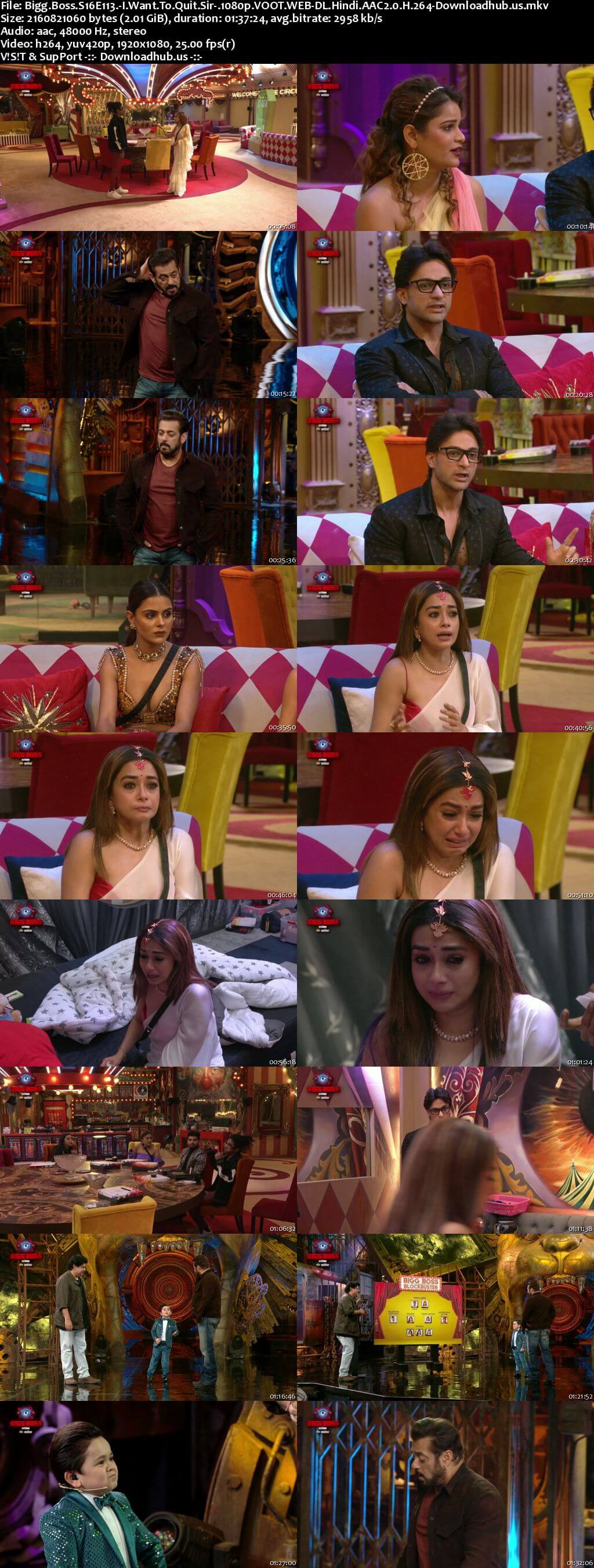 Bigg Boss Season 16 21 January 2023 Episode 113 Web-DL 1080p 720p 480p