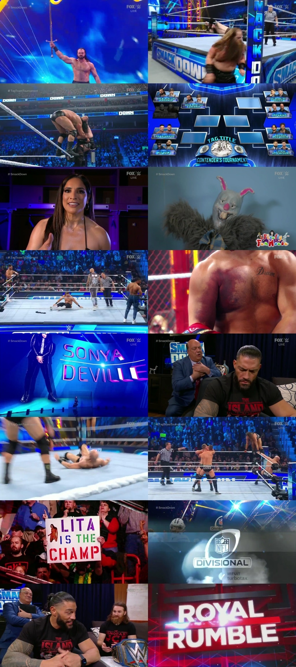 WWE Friday Night Smackdown 20th January 2022 720p 350MB HDTV 480p