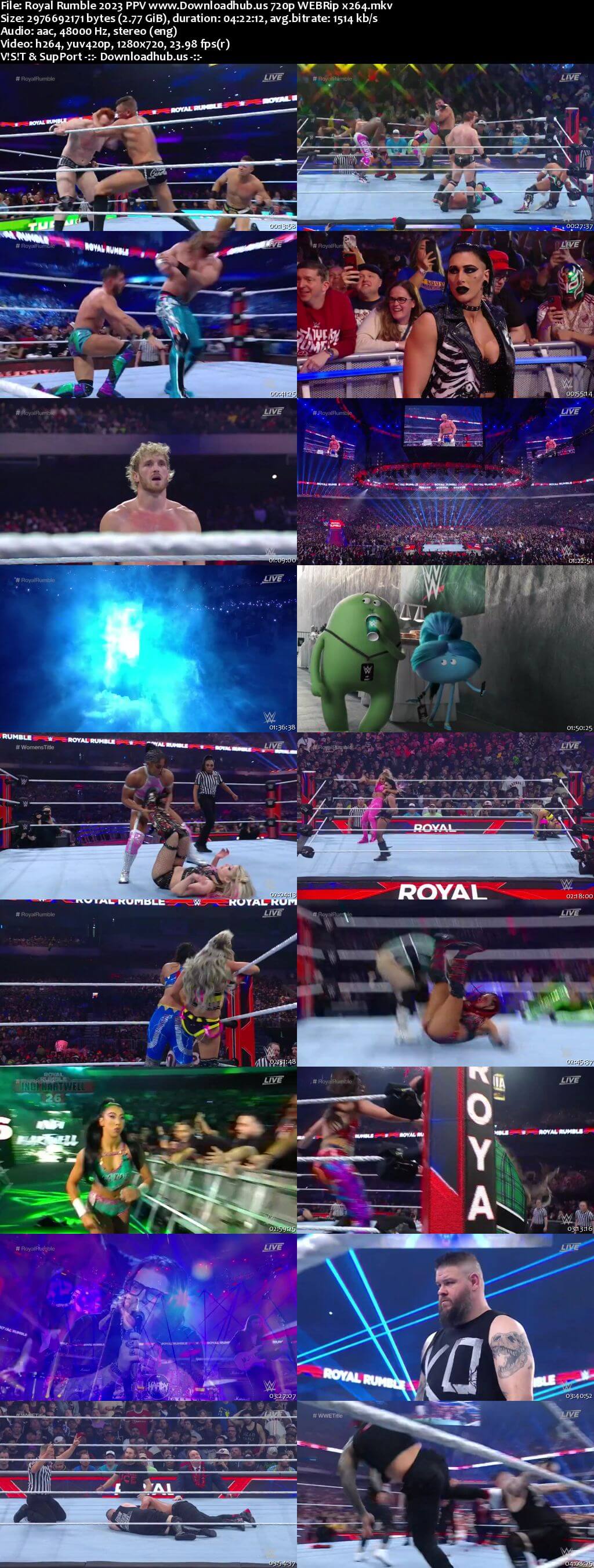 WWE Royal Rumble 28th January 2023 720p 2.7GB PPV WEBRip 480p