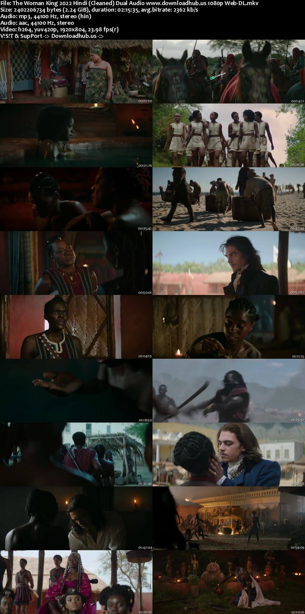 The Woman King 2022 Hindi (Cleaned) Dual Audio 1080p 720p 480p Web-DL HEVC