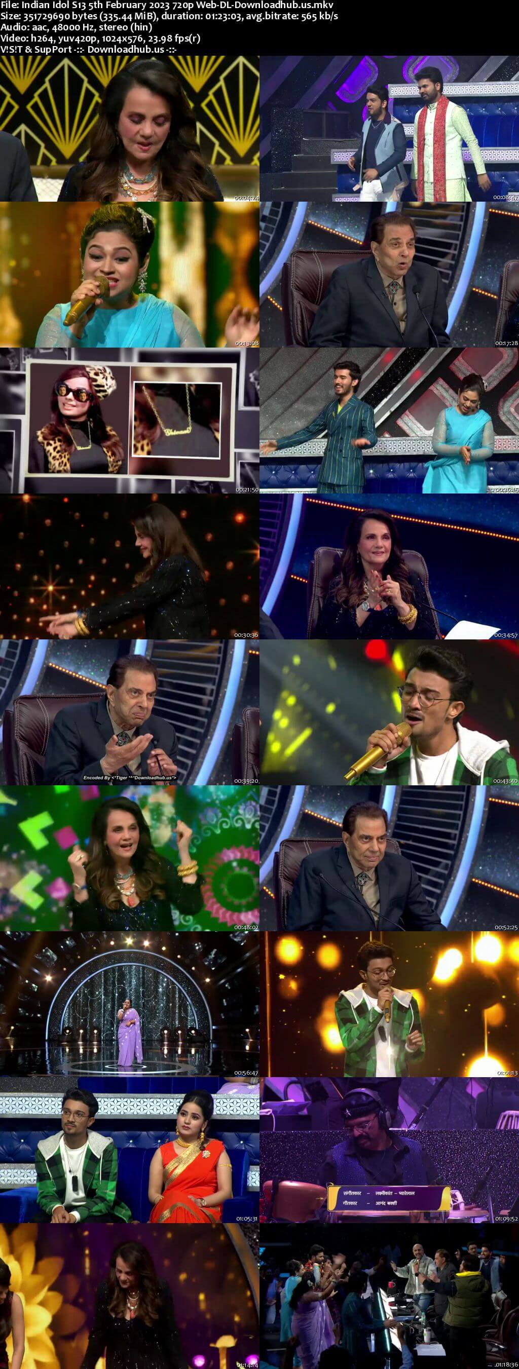 Indian Idol S13 05 February 2023 Episode 44 Web-DL 720p 480p