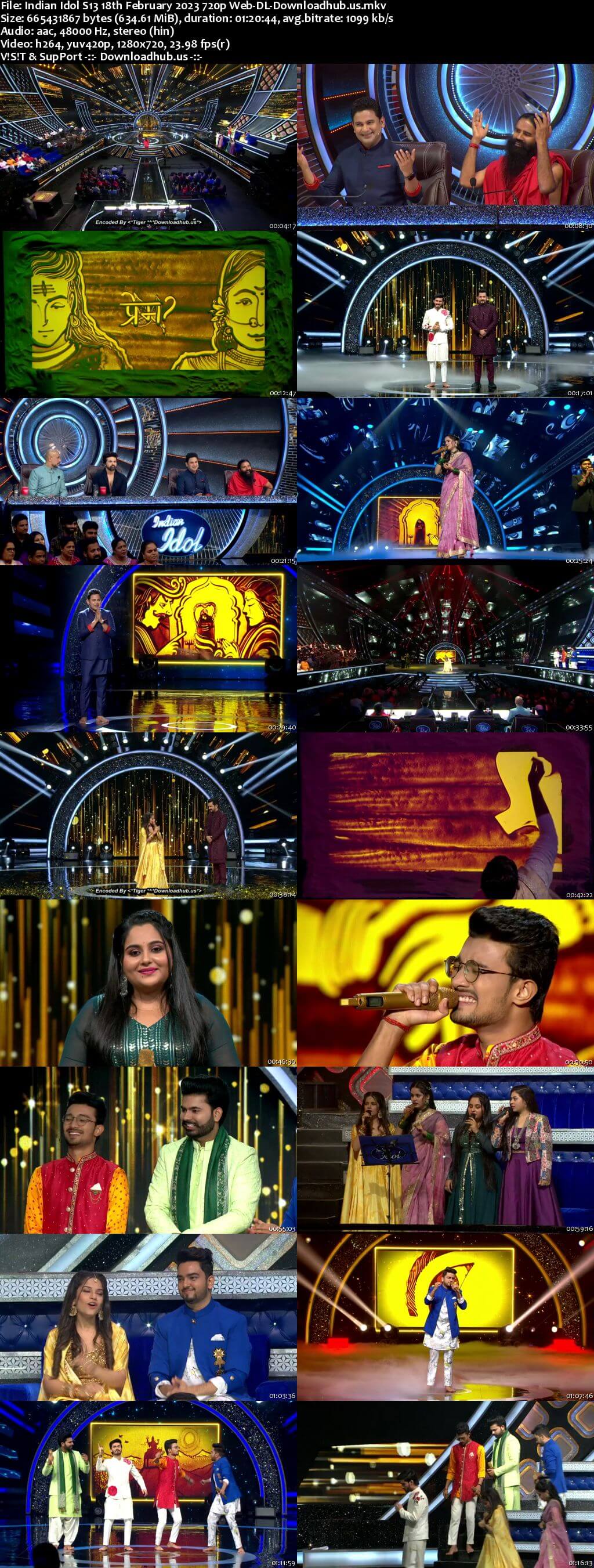 Indian Idol S13 18 February 2023 Episode 47 Web-DL 720p 480p