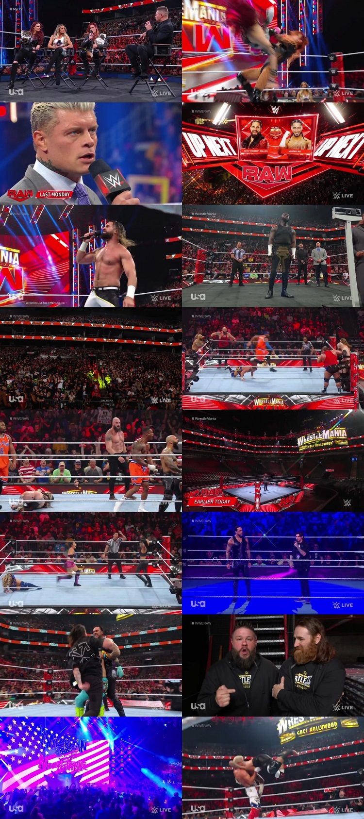 WWE Monday Night Raw 27th March 2023 720p 500MB HDTVRip 480p