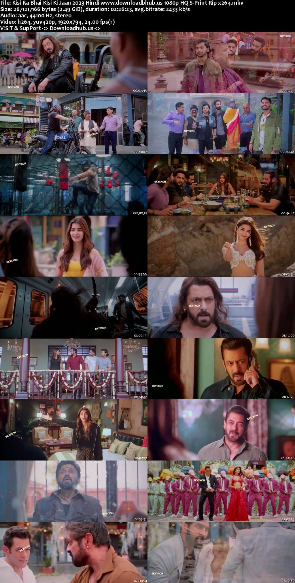 Kisi Ka Bhai Kisi Ki Jaan 2023 Hindi 1080p 720p 480p HQ S-Print Rip x264