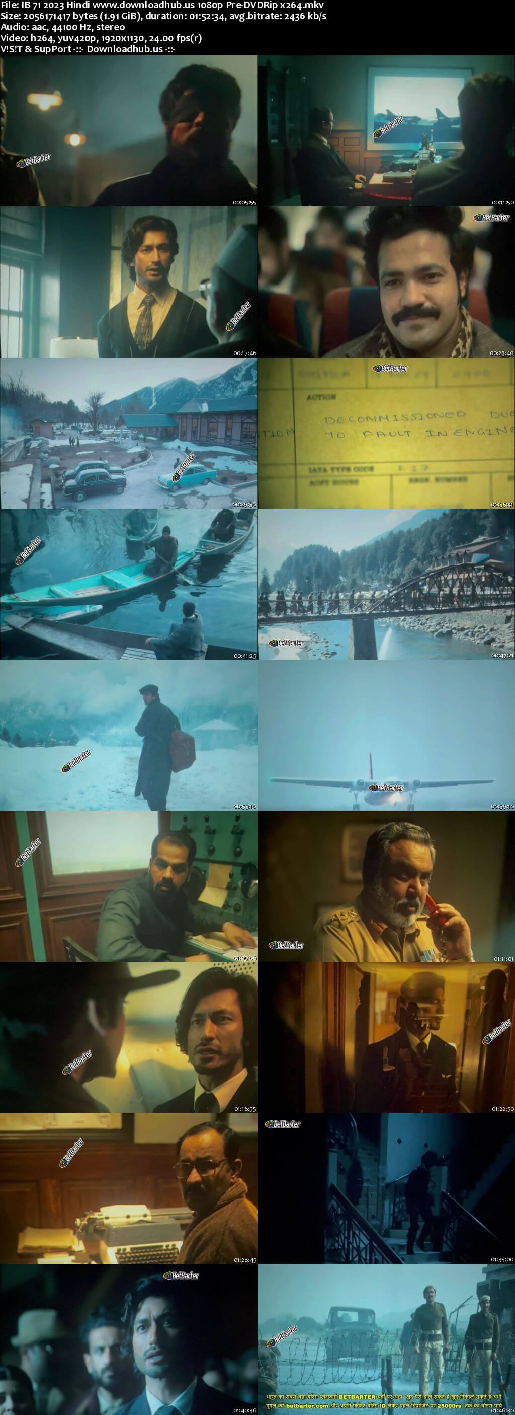 IB 71 2023 Hindi 1080p 720p 480p Pre-DVDRip x264