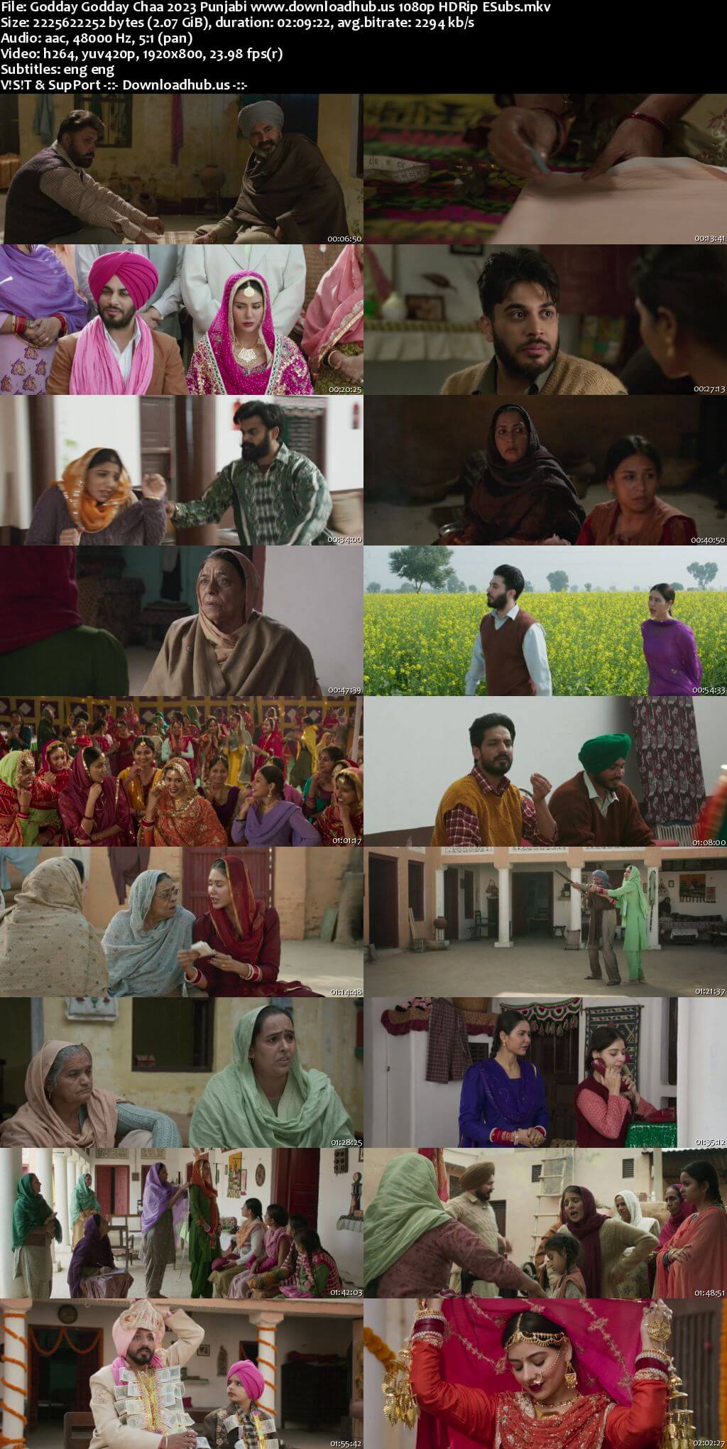 Godday Godday Chaa 2023 Punjabi Movie 1080p 720p 480p HDRip ESubs HEVC