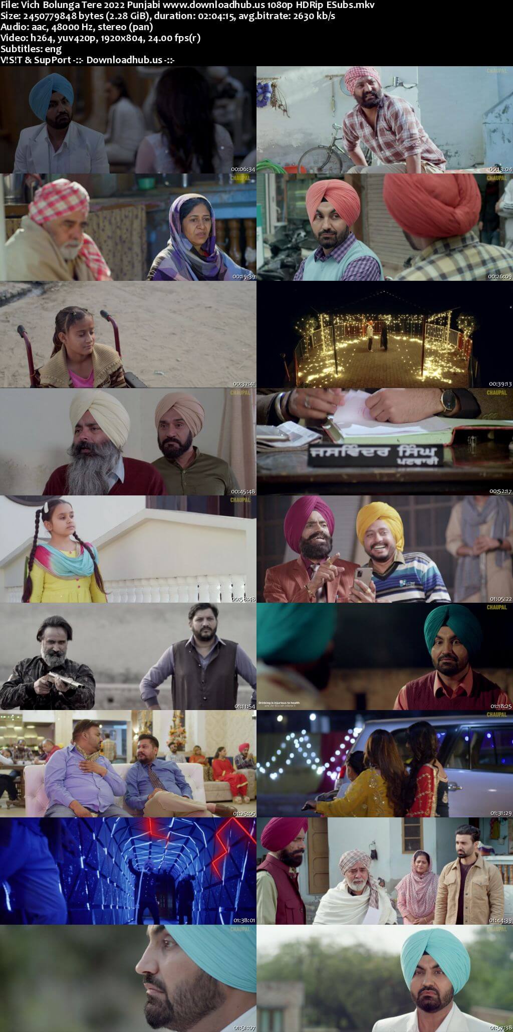 Vich Bolunga Tere 2022 Punjabi Movie 1080p 720p 480p HDRip ESubs HEVC