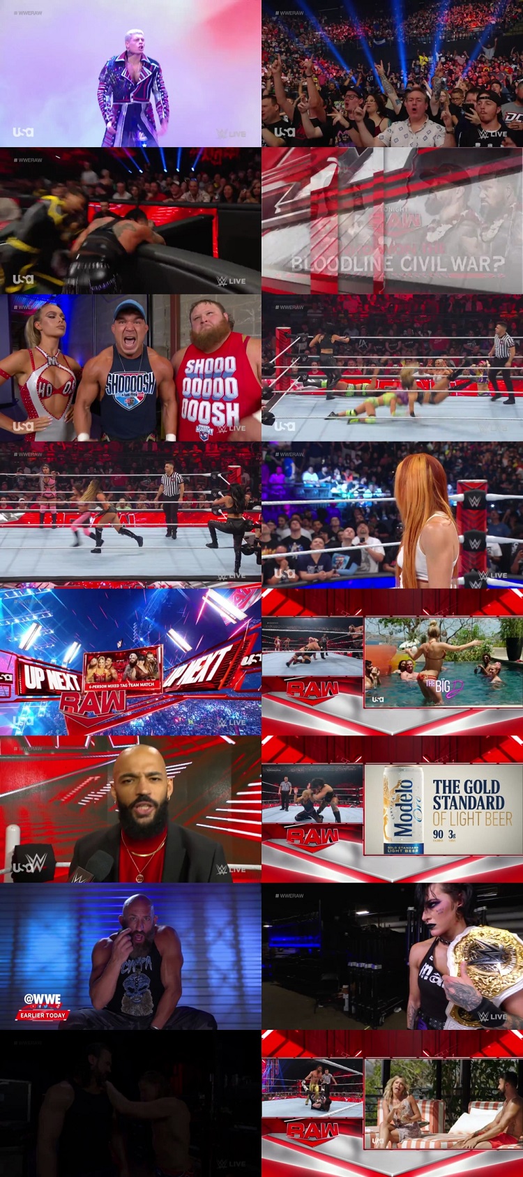 WWE Monday Night Raw 3rd July 2023 720p 500MB WEBRip 480p