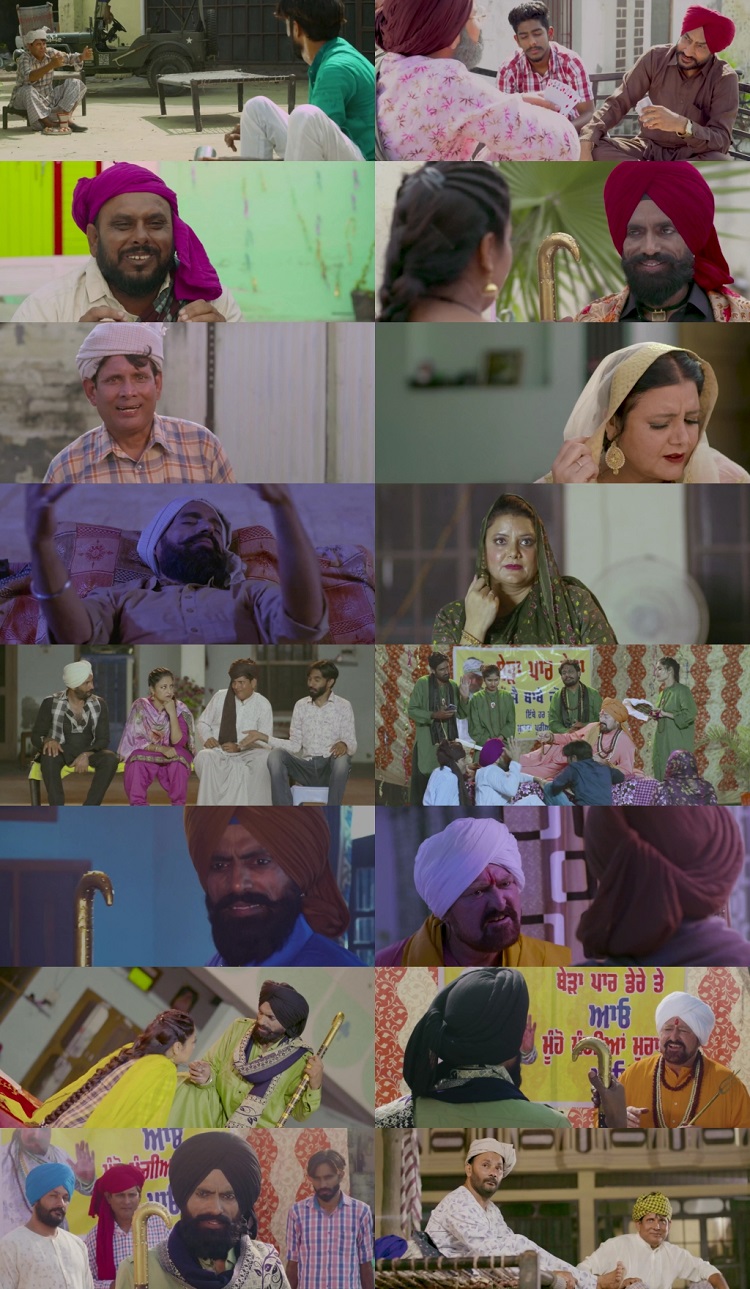 Bapu Jawaan Munde Pareshan 2023 Punjabi Movie 1080p 720p 480p HDRip ESubs HEVC