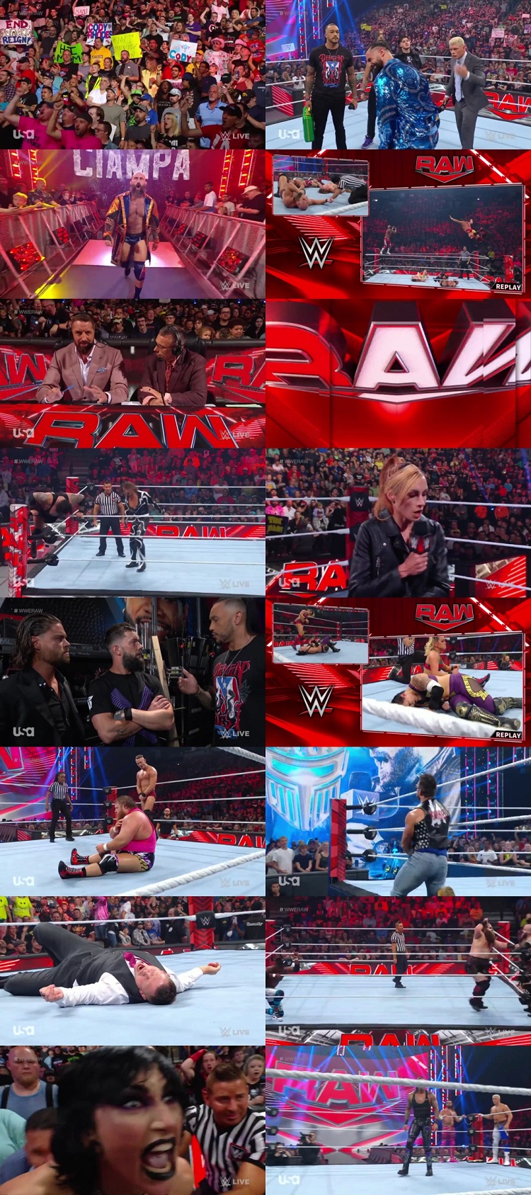 WWE Monday Night Raw 7th August 2023 720p 500MB WEBRip 480p