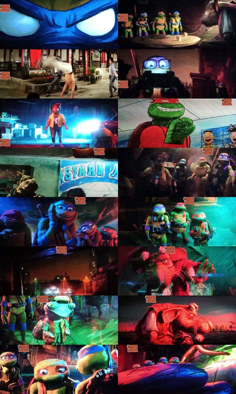 Teenage Mutant Ninja Turtles Mutant Mayhem 2023 Hindi Dual Audio Movie 1080p 720p 480p HDCAM x264