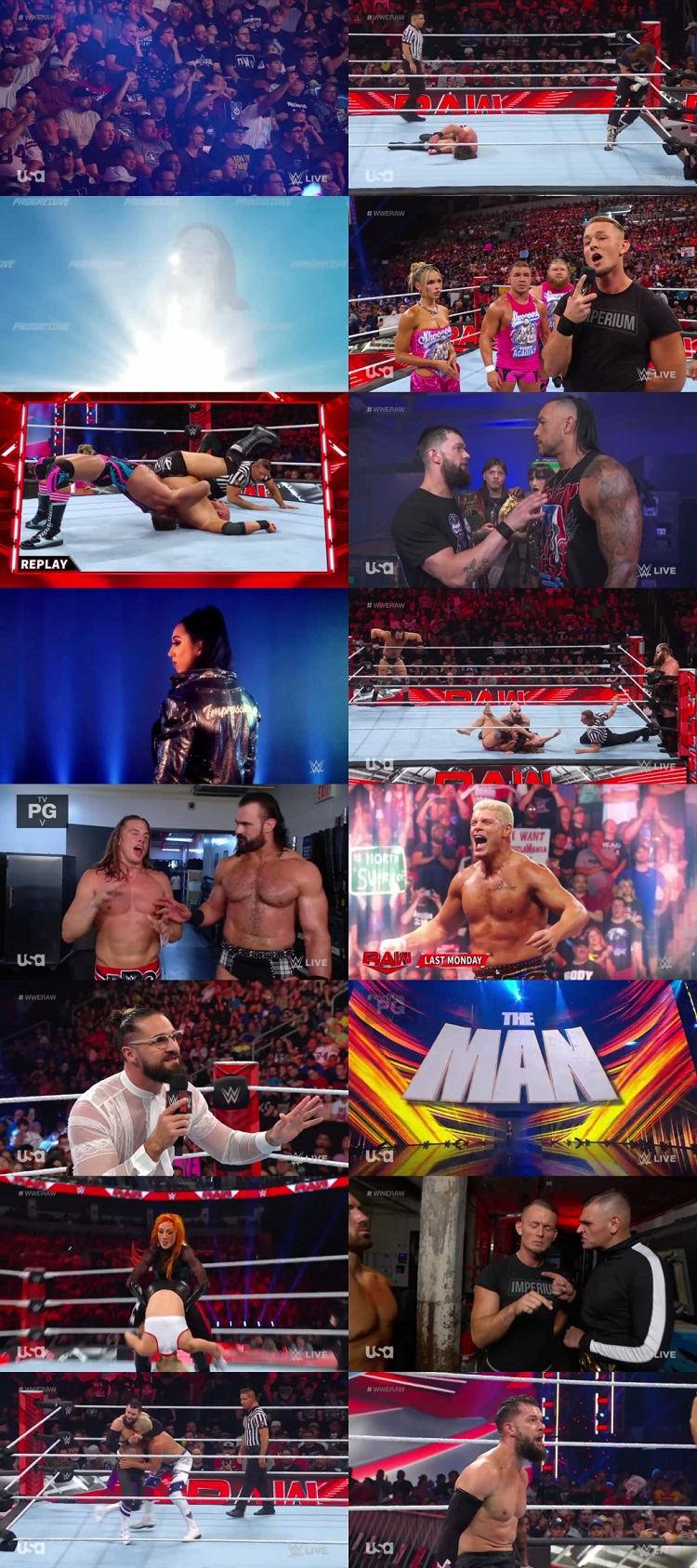 WWE Monday Night Raw 14th August 2023 720p 500MB WEBRip 480p