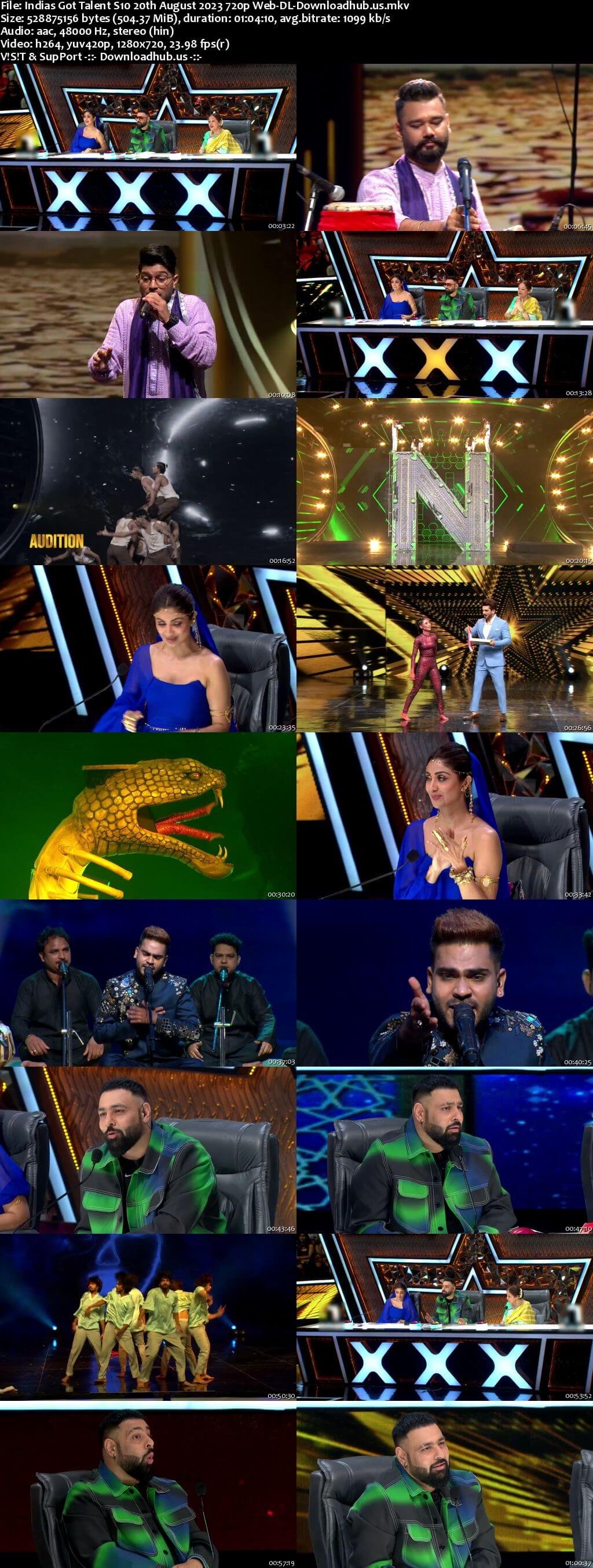 Indias Got Talent S10 20 August 2023 Episode 08 Web-DL 720p 480p