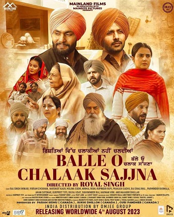 Balle O Chalaak Sajjna 2023 Punjabi Movie 1080p 720p 480p HDRip ESubs HEVC