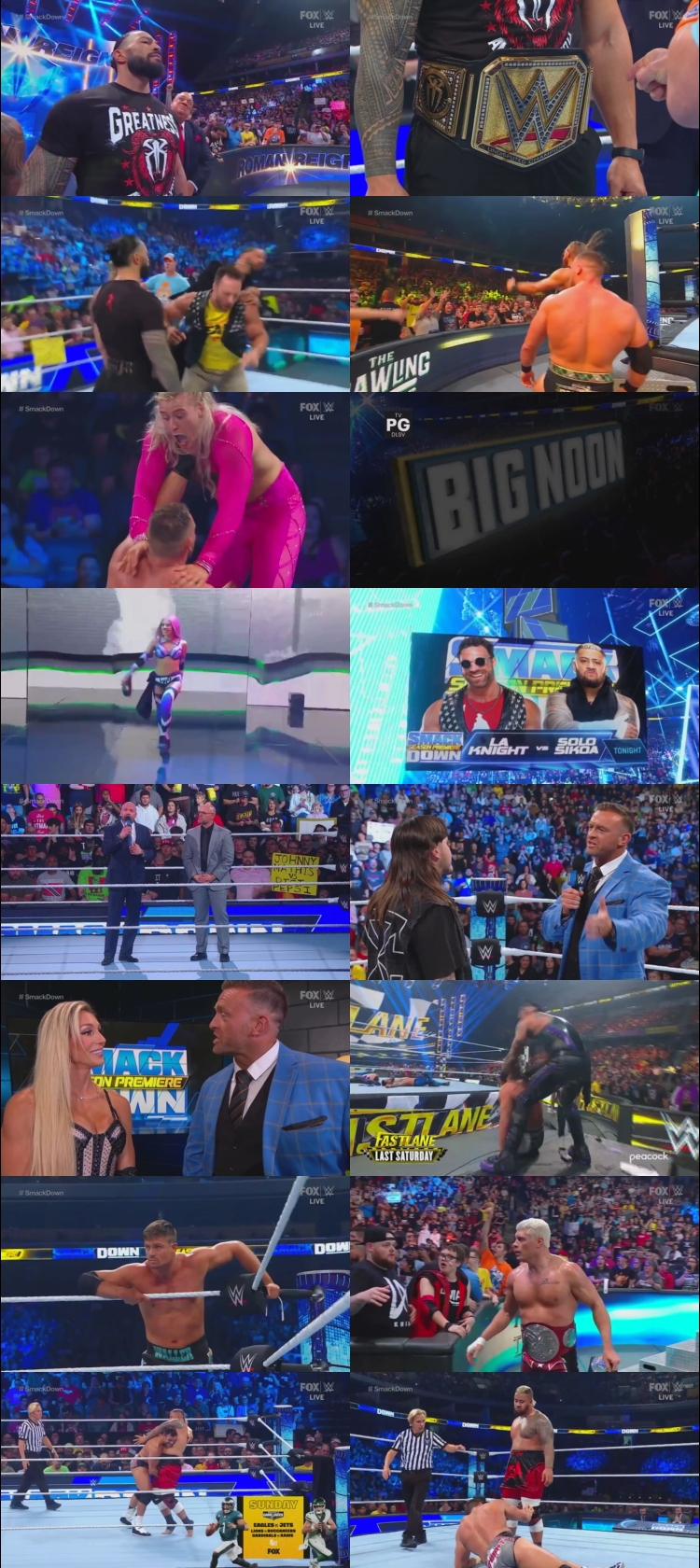 WWE Friday Night Smackdown 13th October 2023 720p 350MB WEBRip 480p