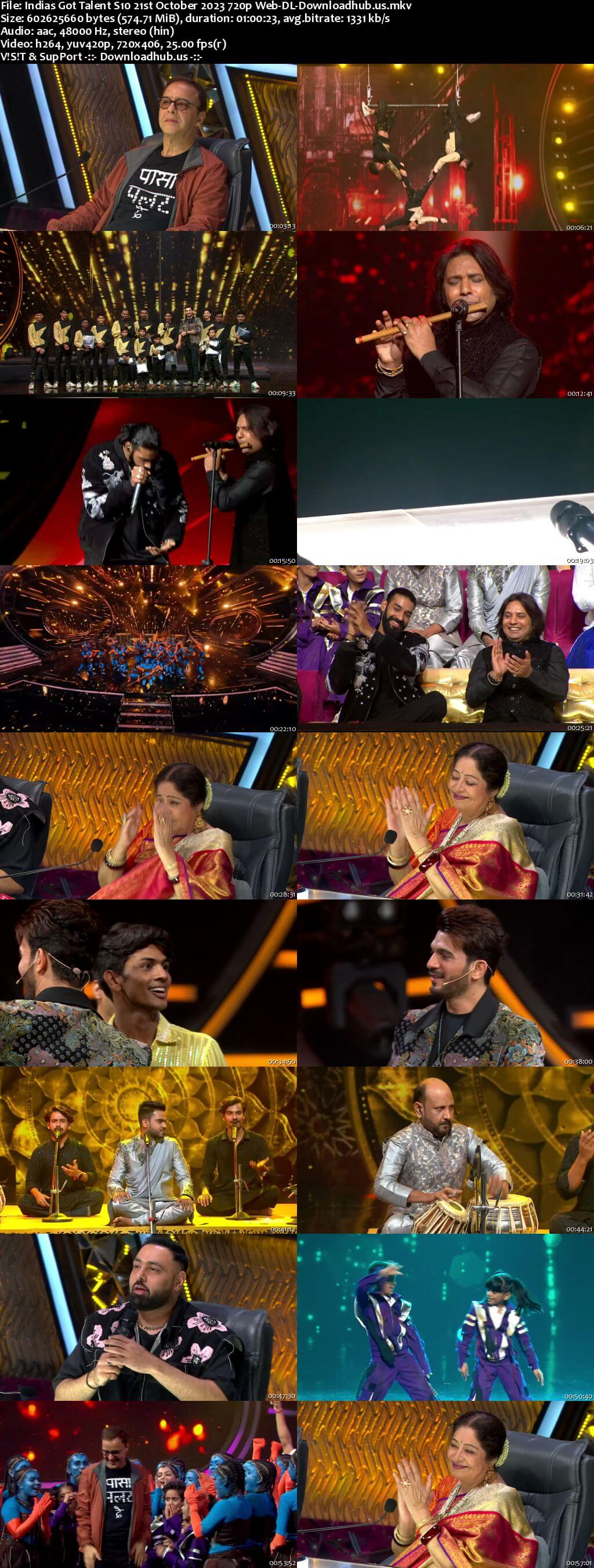 Indias Got Talent S10 21 October 2023 Episode 25 Web-DL 720p 480p