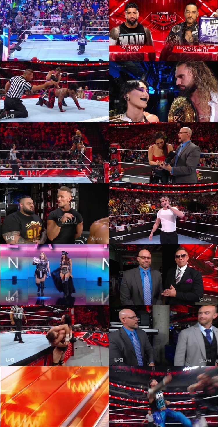 WWE Monday Night Raw 23rd October 2023 720p 500MB WEBRip 480p