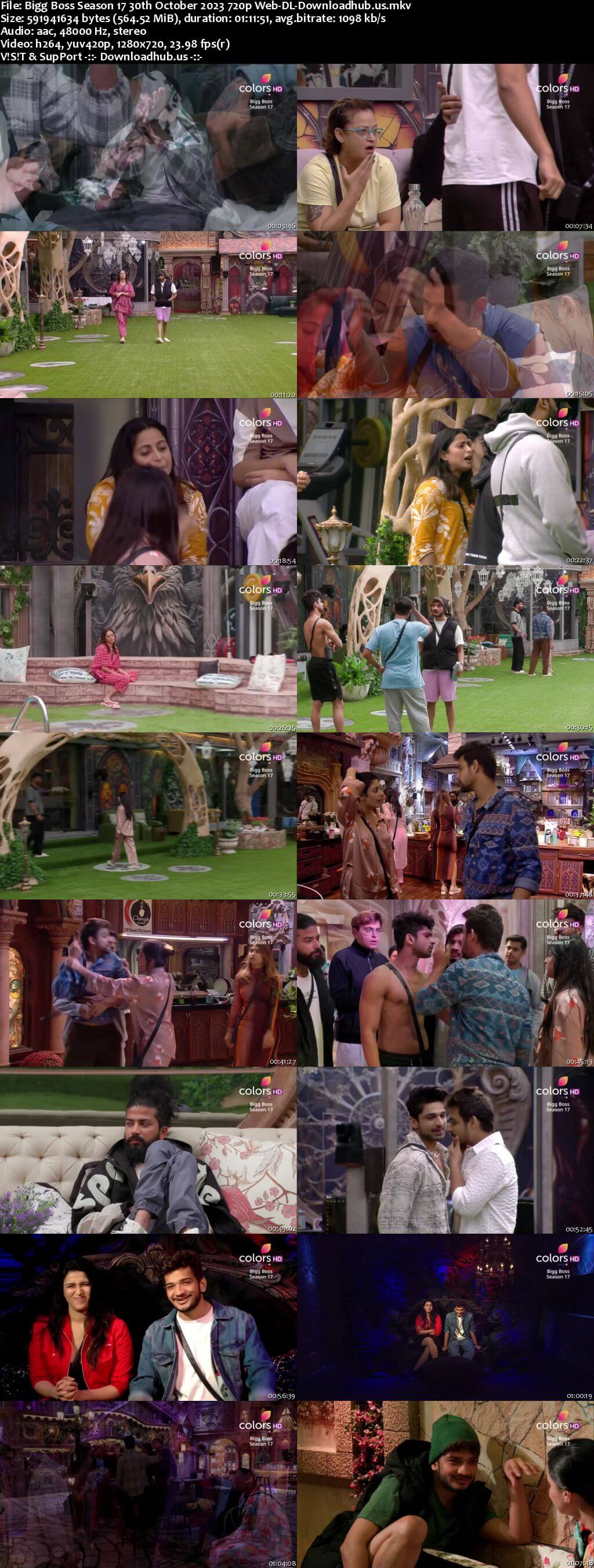 Bigg Boss Season 17 30 October 2023 Episode 16 Web-DL 1080p 720p 480p