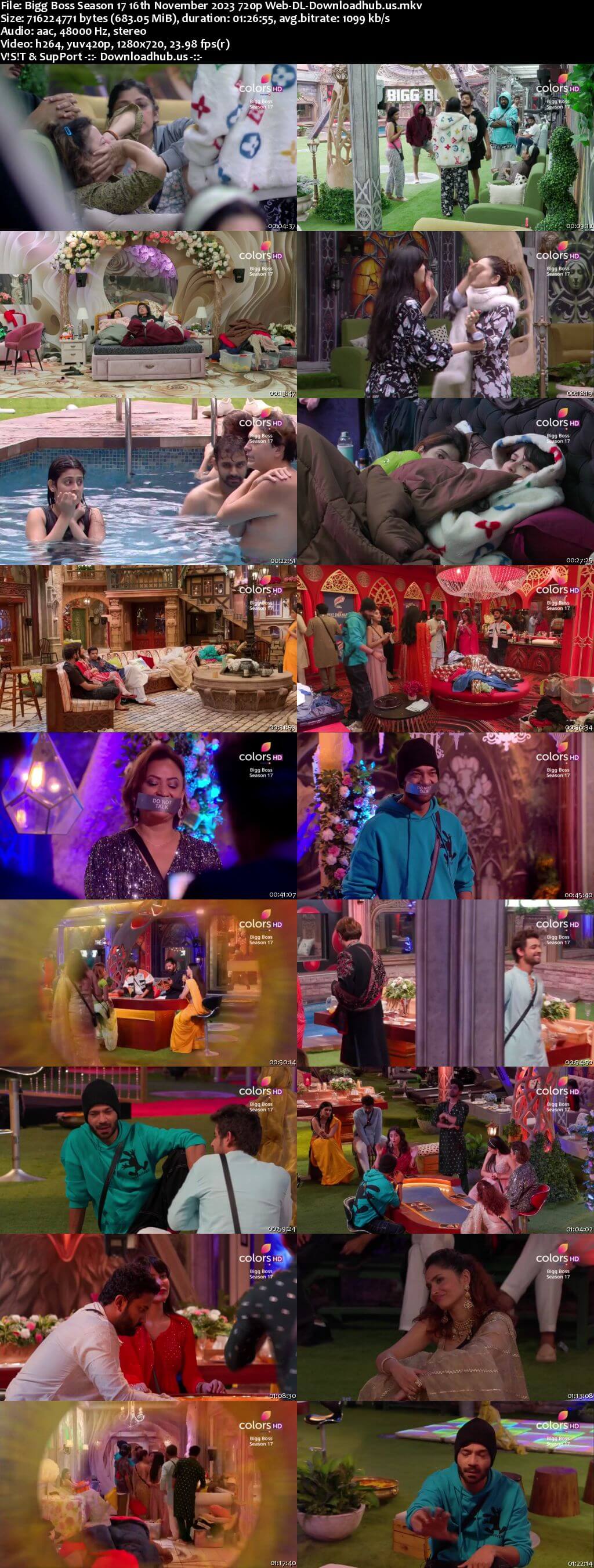 Bigg Boss Season 17 16 November 2023 Episode 33 Web-DL 1080p 720p 480p