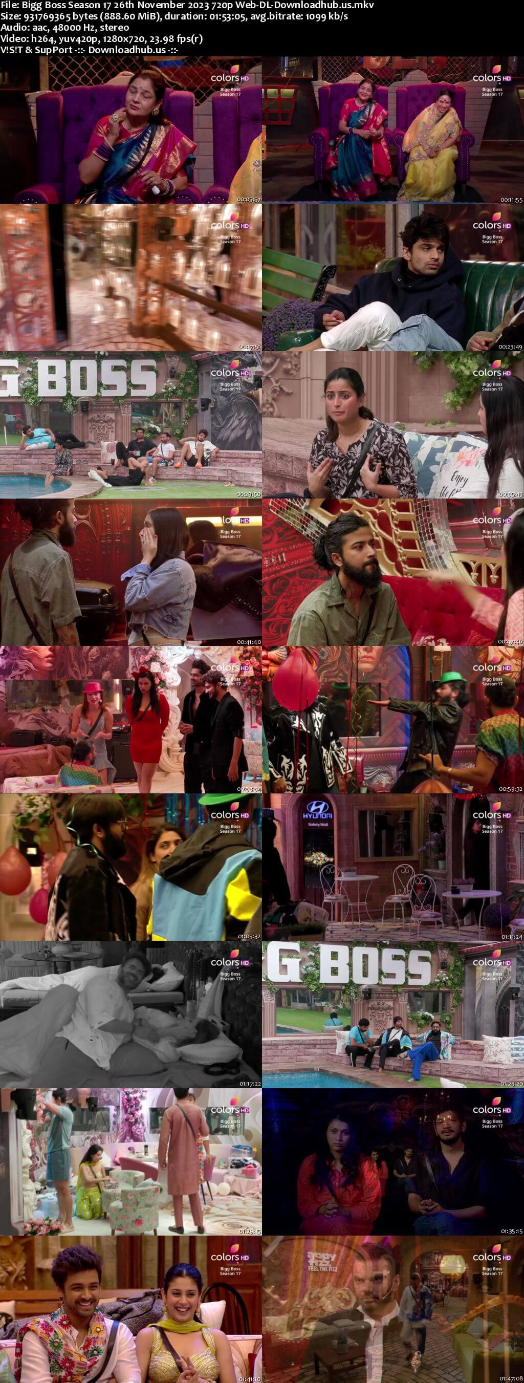 Bigg Boss Season 17 26 November 2023 Episode 43 Web-DL 1080p 720p 480p