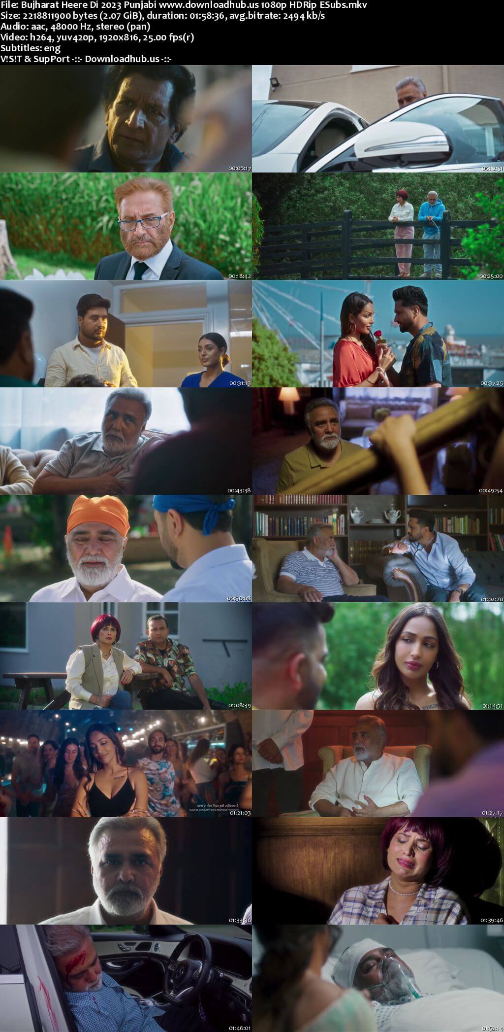 Bujharat Heere Di 2023 Punjabi Movie 1080p 720p 480p HDRip ESubs HEVC