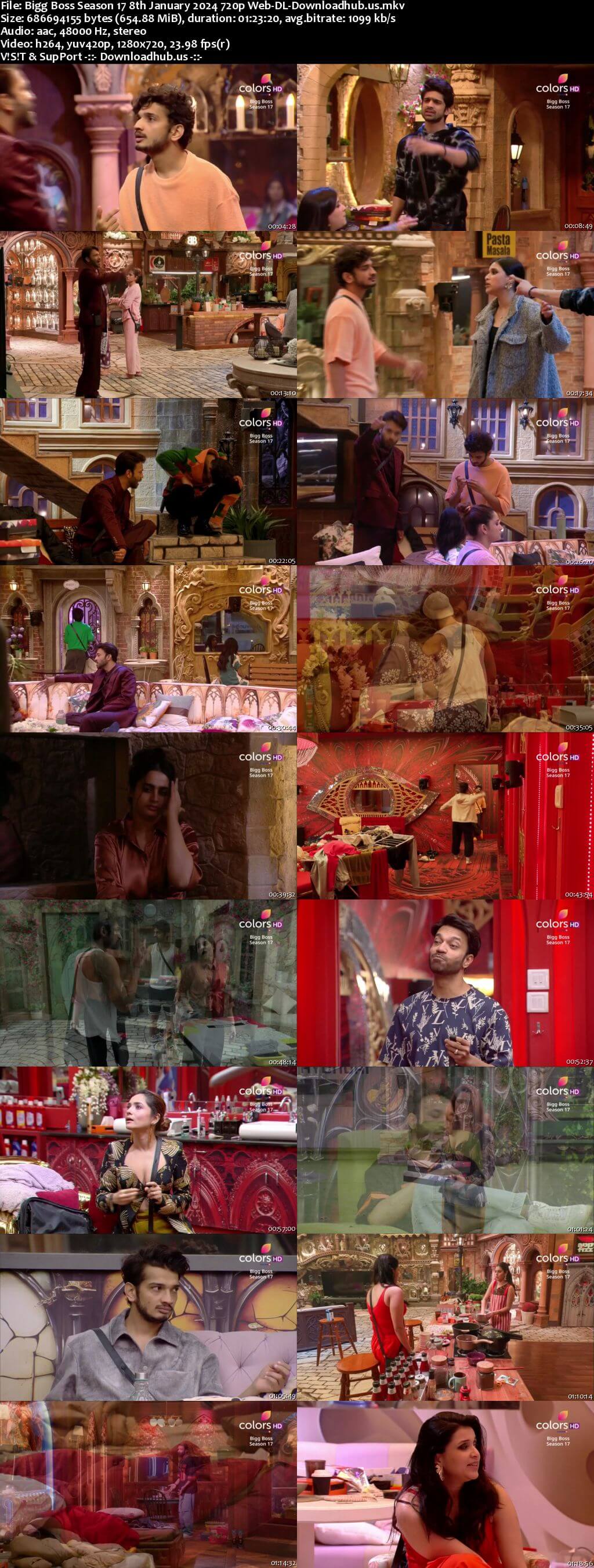 Bigg Boss Season 17 08 January 2024 Episode 86 Web-DL 1080p 720p 480p