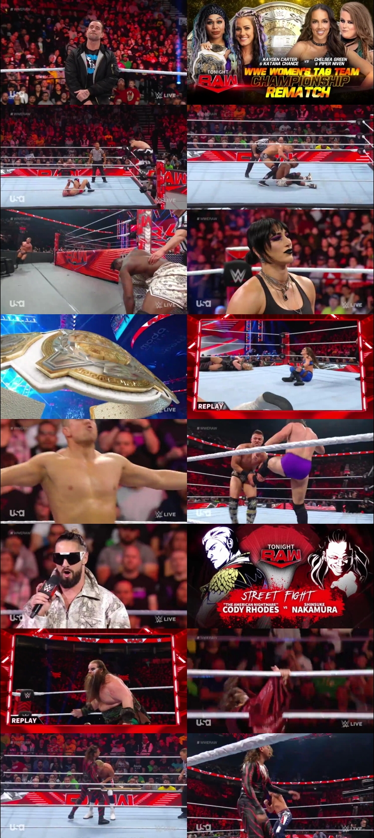 WWE Monday Night Raw 8th January 2024 720p 500MB WEBRip 480p