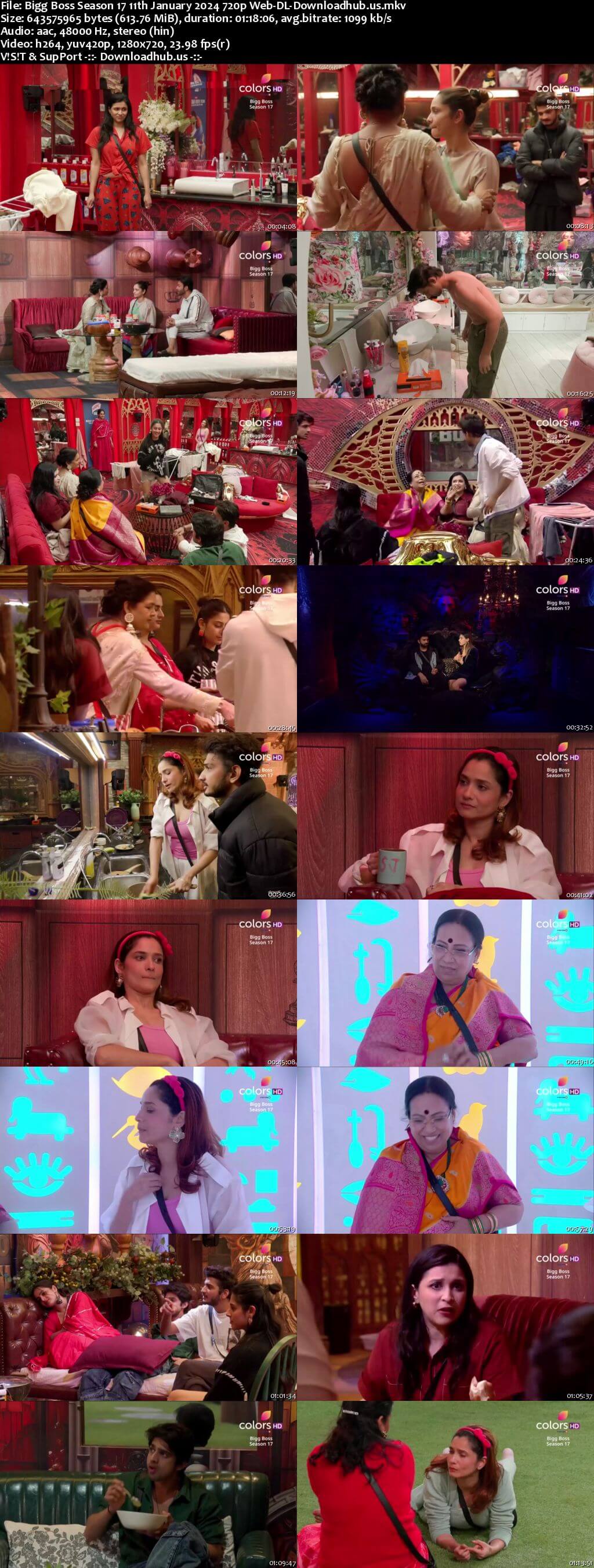 Bigg Boss Season 17 11 January 2024 Episode 89 Web-DL 1080p 720p 480p