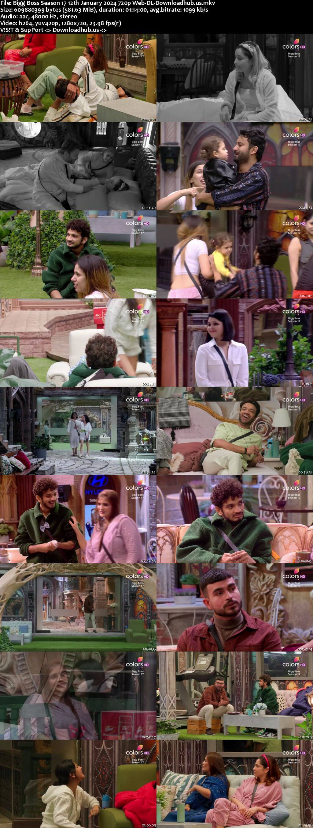 Bigg Boss Season 17 12 January 2024 Episode 90 Web-DL 1080p 720p 480p