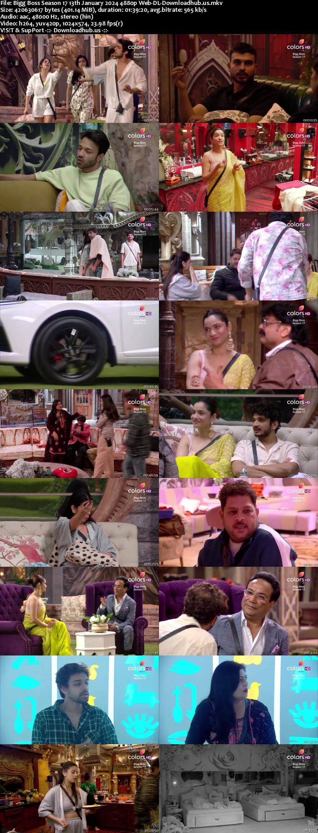 Bigg Boss Season 17 13 January 2024 Episode 91 Web-DL 1080p 720p 480p