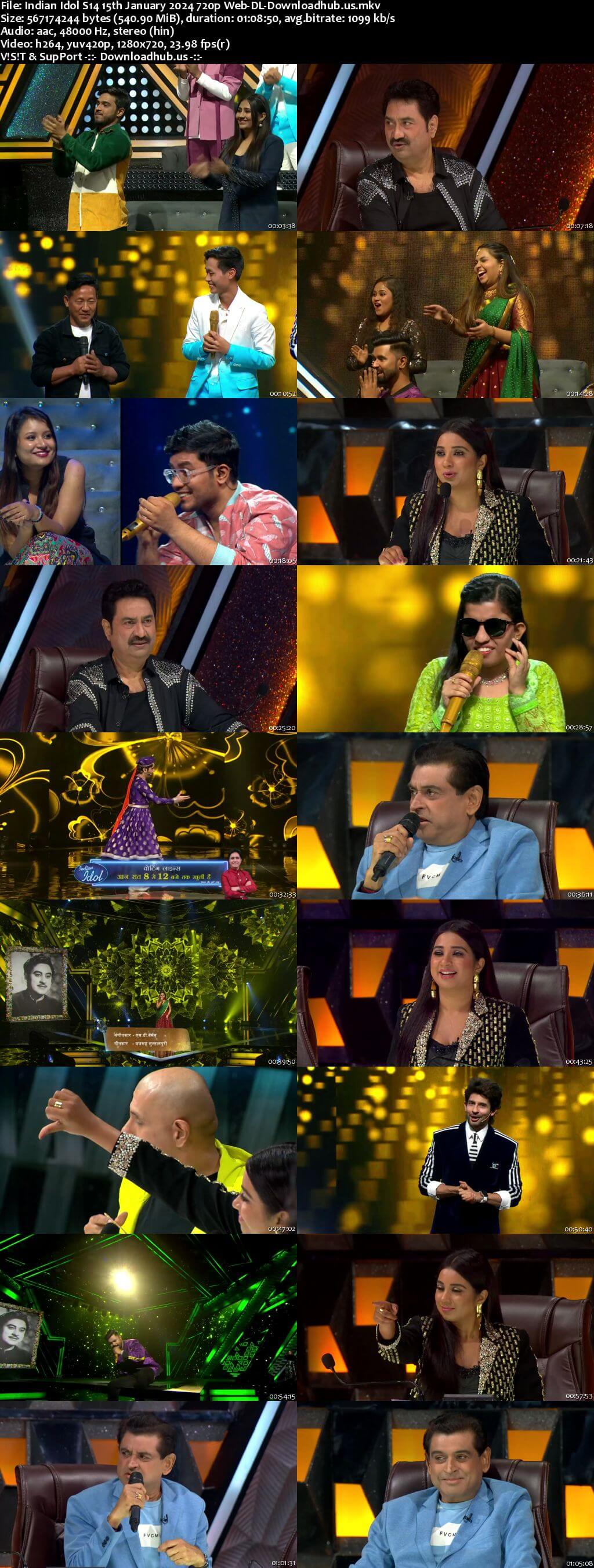 Indian Idol S14 15 January 2024 Episode 30 Web-DL 720p 480p