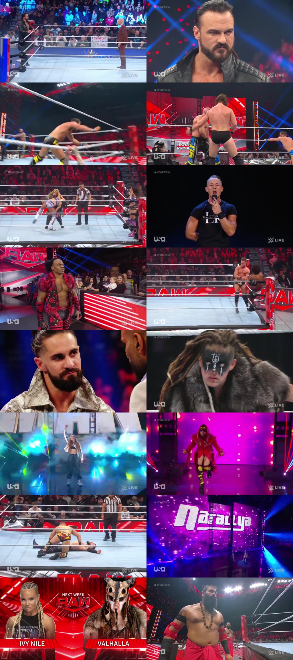 WWE Monday Night Raw 15th January 2024 720p 500MB WEBRip 480p